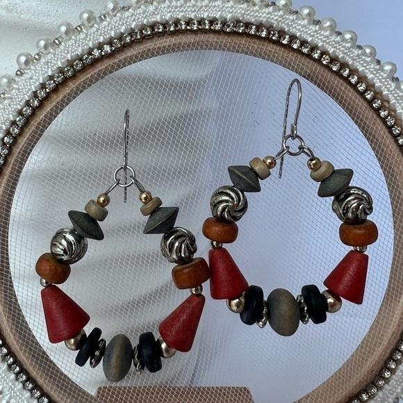 Hand Crafted Jewelry - Bohemian Style Beaded Earrings
